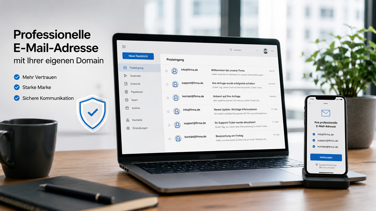 Eigene E-Mail-Adresse f�r Unternehmen